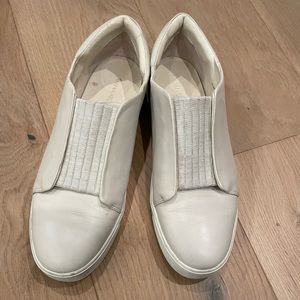 Vince Cantara slip on sneaker, size 12, cream, EUC
